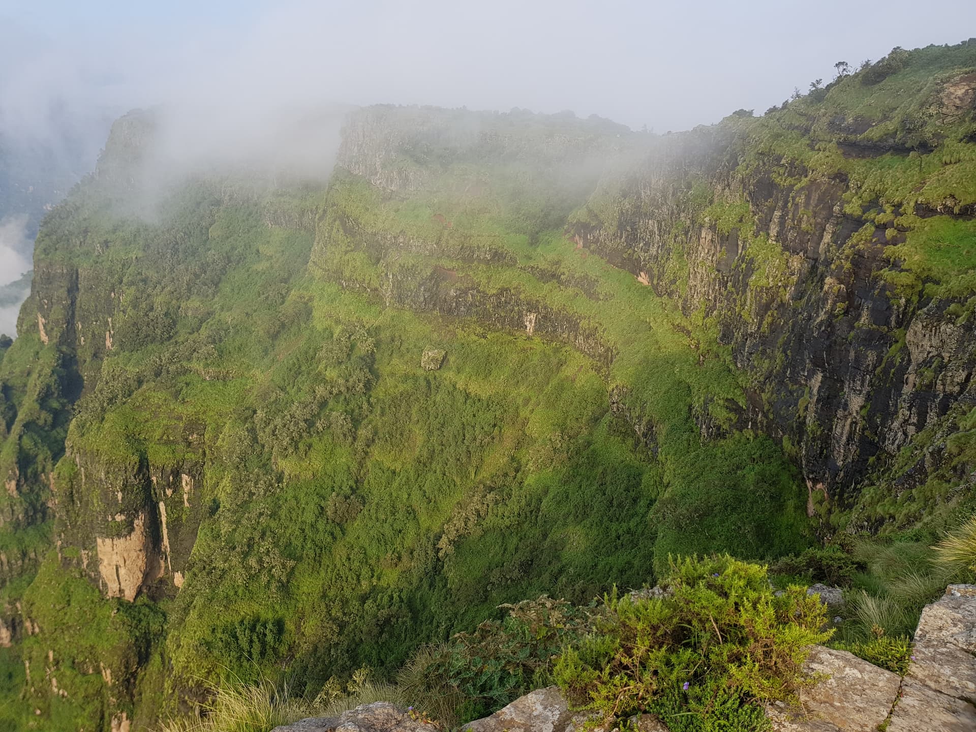 Simien Mountains escarpment at sunrise